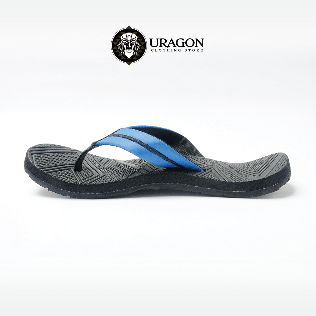 Uragon Lagalag Baltog Mens Tiresole Slippers Blue