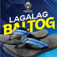 Uragon Lagalag Baltog Mens Tiresole Slippers Blue