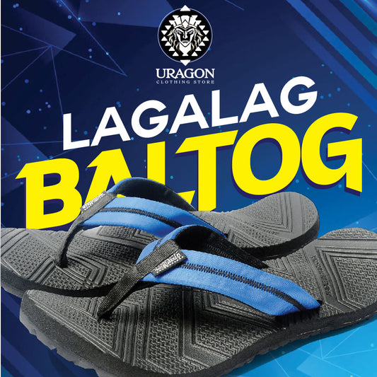 Uragon Lagalag Baltog Mens Tiresole Slippers Blue